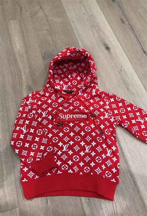 louis vuitton supreme hoodie for kids|Louis Vuitton pullover supreme.